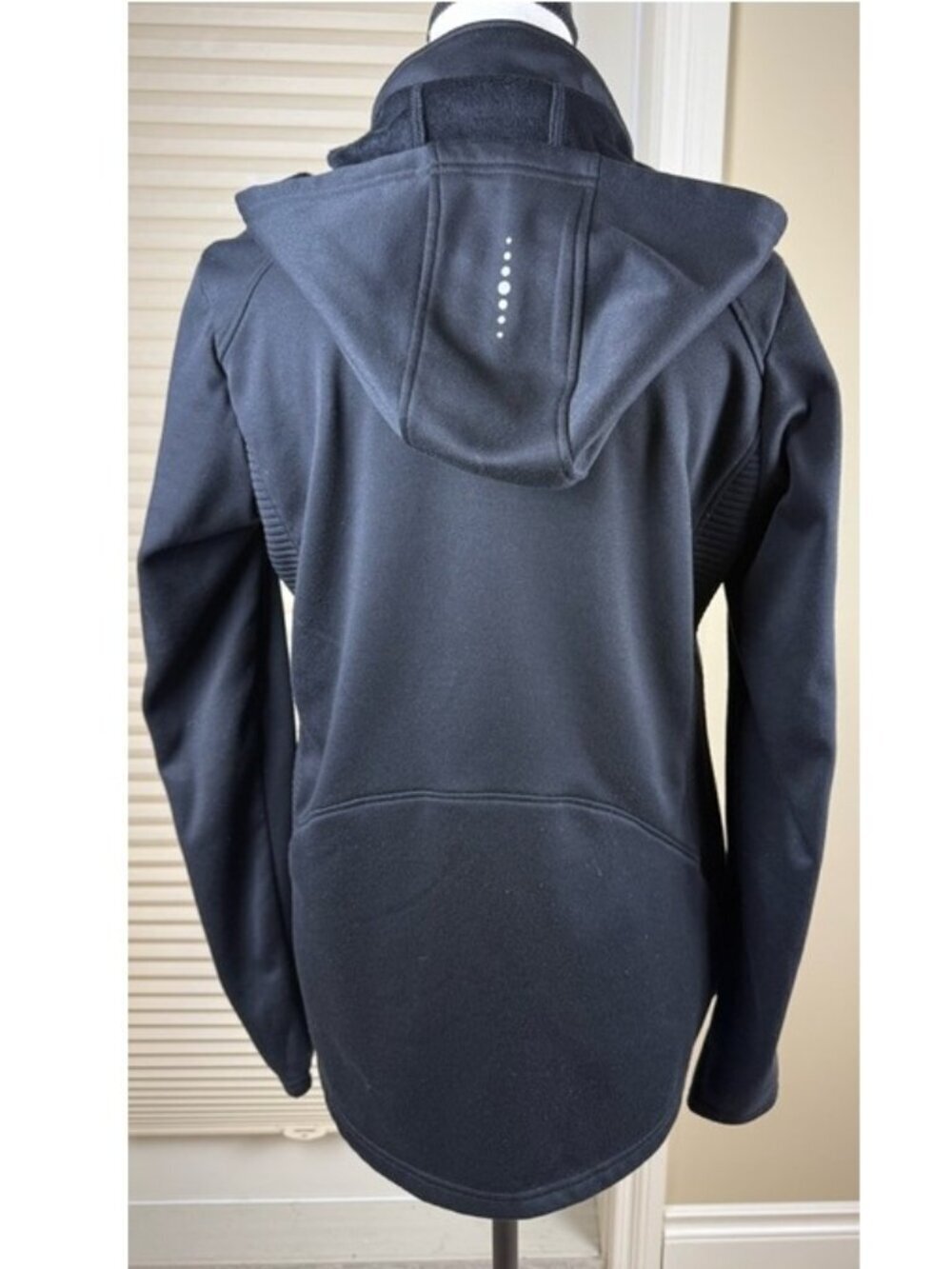 Tuff Athletics Primaloft Puffer Jacket Womens M Lightweight Hooded Black - Picture 3 of 15